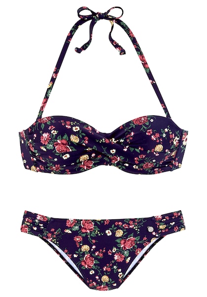 LASCANA Bügel-Bandeau-Bikini, mit romantischem Blumendesign » LASCANA |  Bademode, Unterwäsche & Lingerie online kaufen