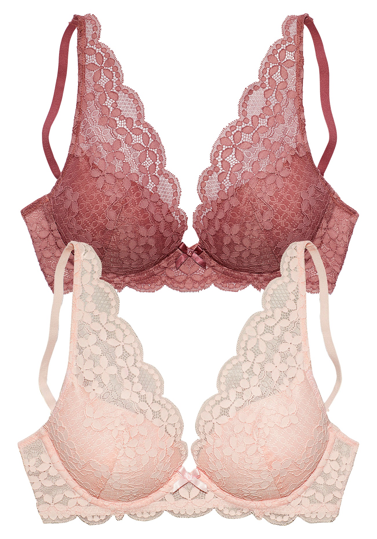 petite fleur Push-up-BH, in High Apex Schnittform, Dessous