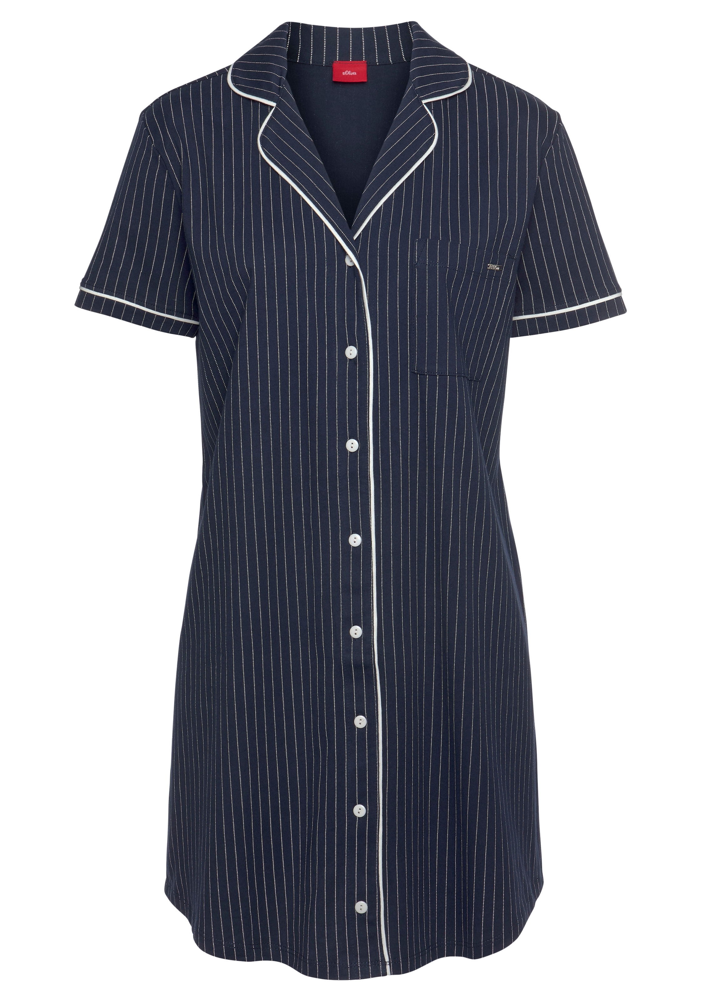 s.Oliver Nachthemd, mit aufgesetzter Brusttasche » LASCANA | Bademode,  Unterwäsche & Lingerie online kaufen