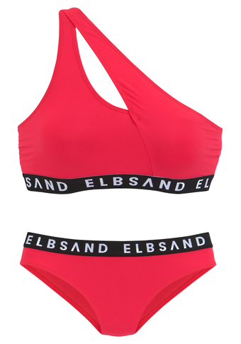 Elbsand Bustier-Bikini, mit Markenschriftzügen in Kontrastfarbe
