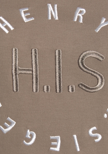 H.I.S Sweatshirt, mit großer Logo Stickerei, Loungeanzug