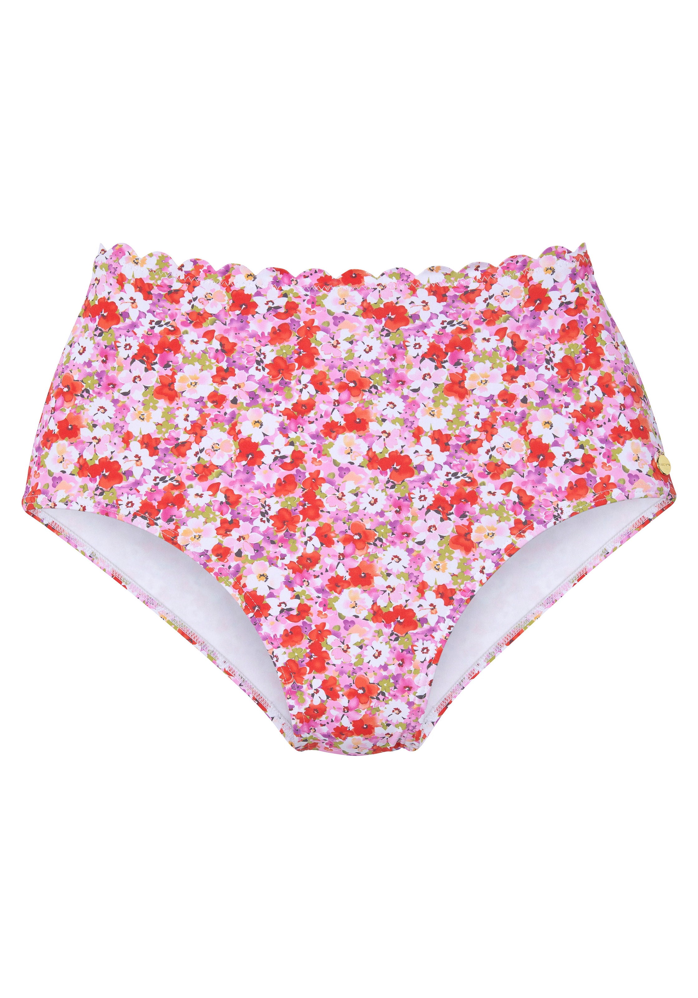 LASCANA Highwaist-Bikini-Hose »Jasmin«, im Blümchen-Druck