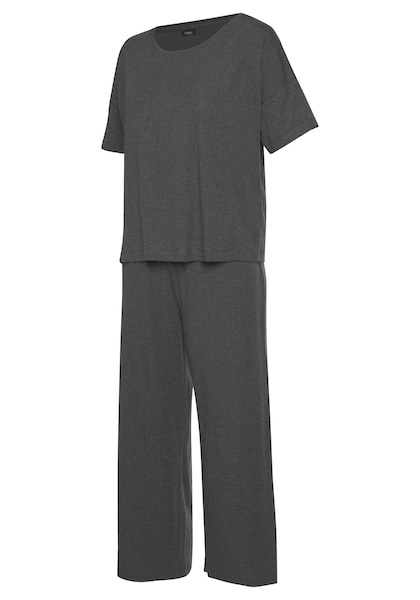 Vivance Dreams Pyjama, (2 tlg.), in weicher Ripp-Qualität