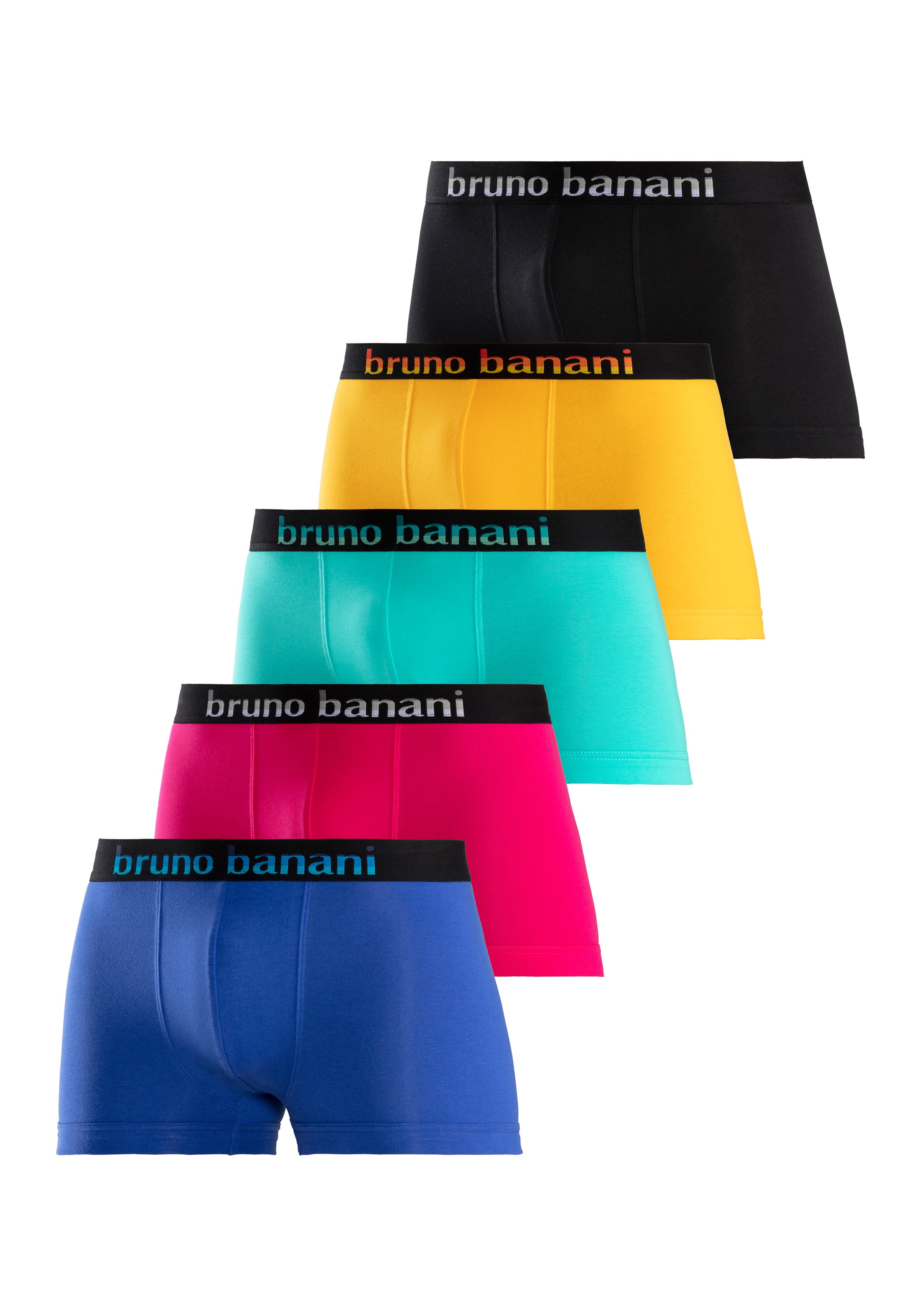 Streifen Unterwäsche kaufen Banani LASCANA Lingerie Bruno (Packung, online St.), » Boxer, Webbund | Logo 5 & mit Bademode,