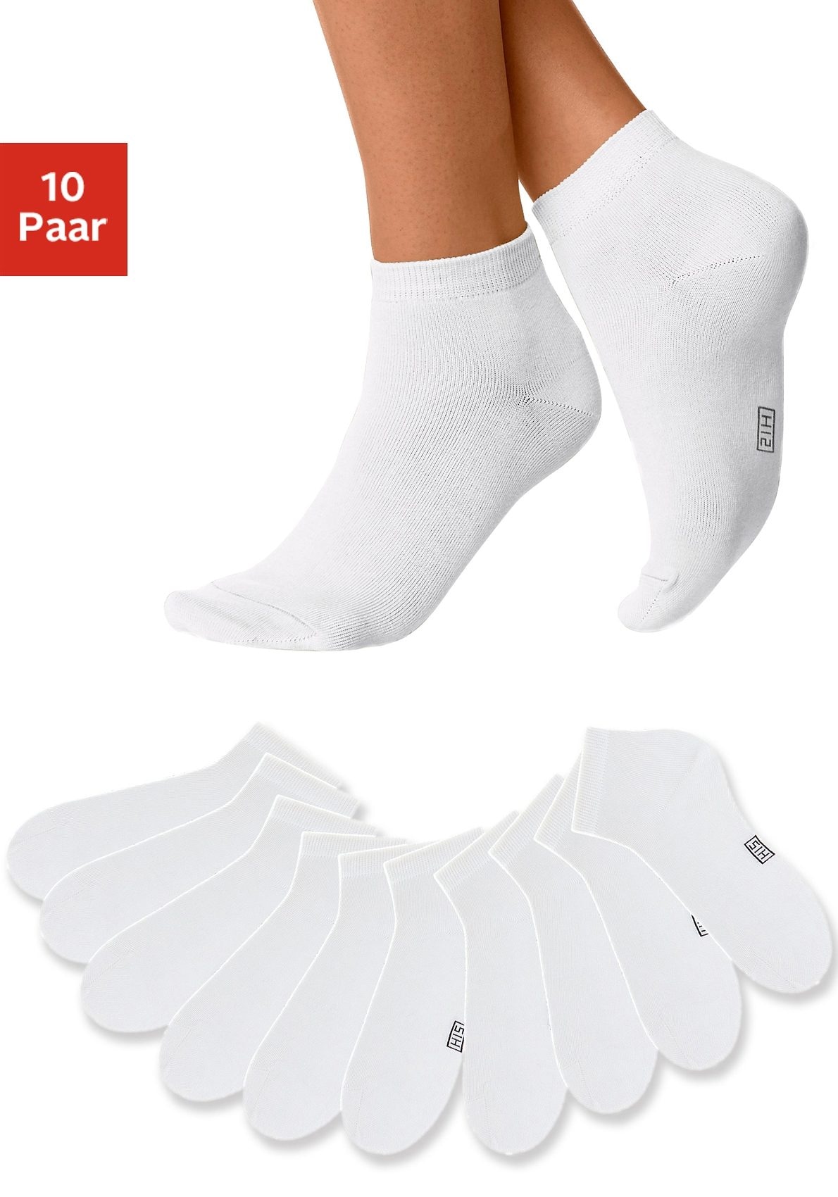 H.I.S Kurzsocken, (Set, 10 LASCANA und » Bademode, Lingerie online Paar), Spitze | Ferse Unterwäsche & kaufen mit verstärkter