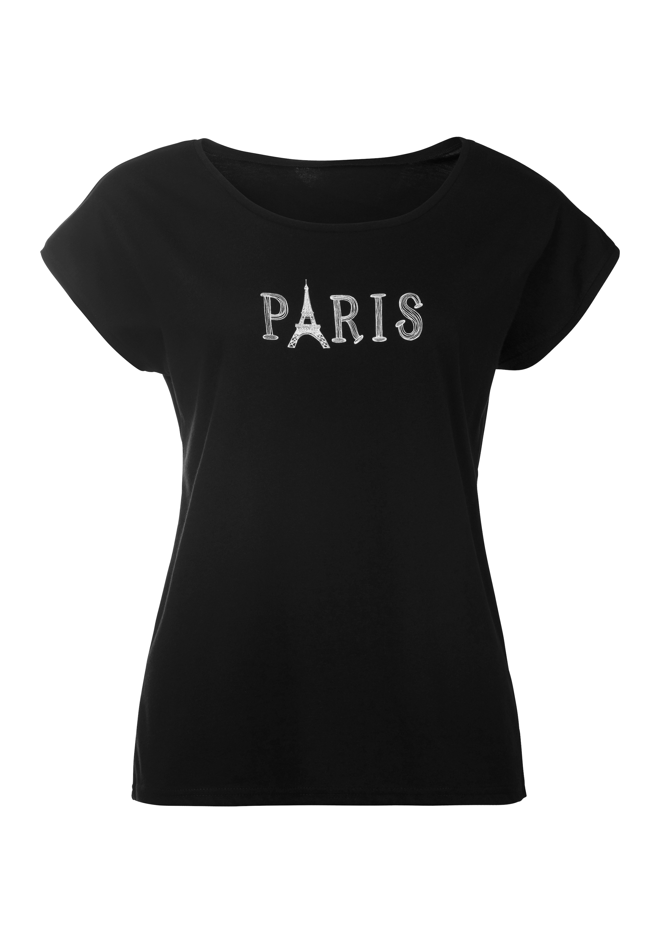 Vivance T-Shirt, Druck kaufen vorn & Unterwäsche mit online Bademode, | LASCANA modischem » Lingerie