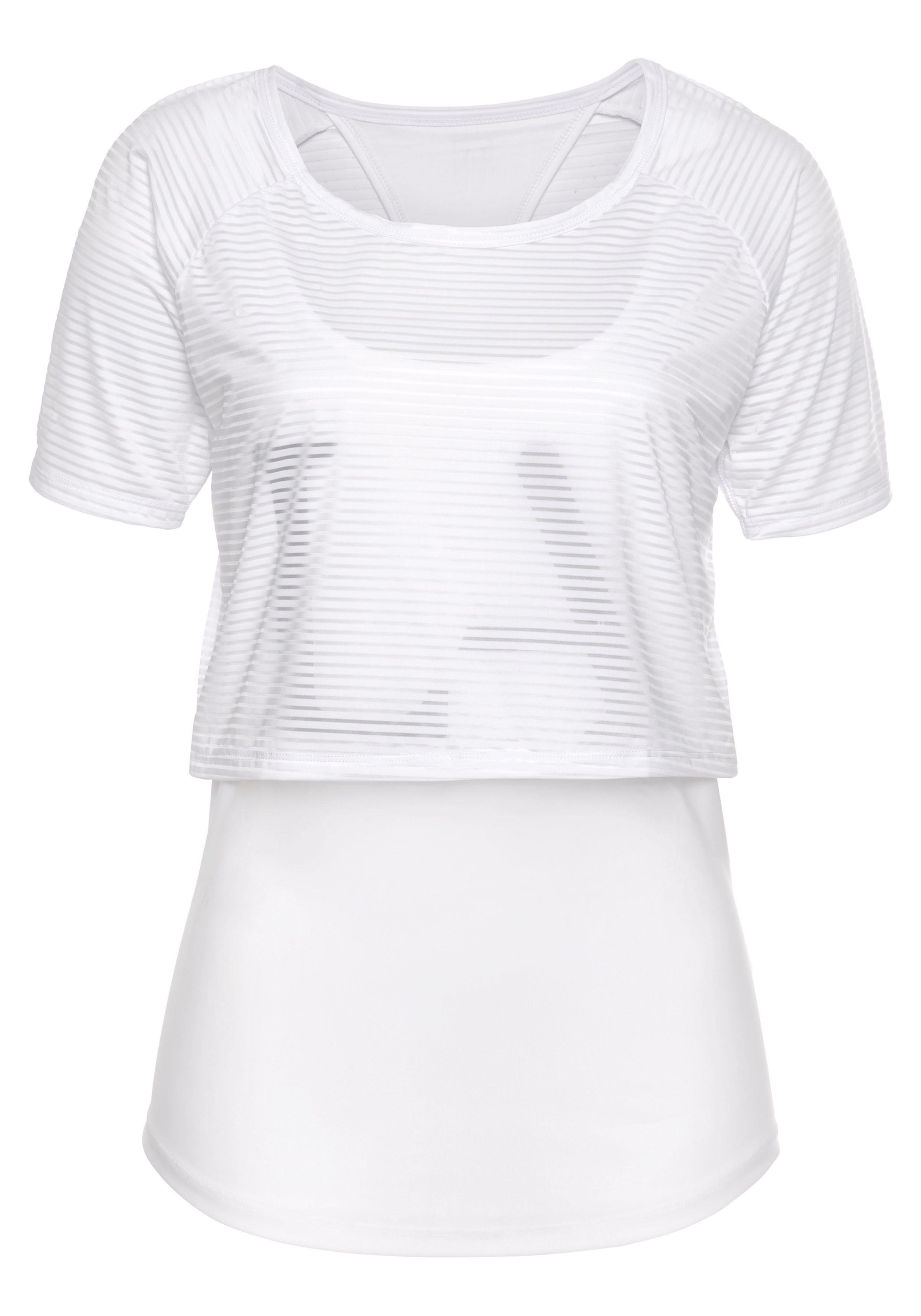 LASCANA ACTIVE online Layer- »Digital kaufen Lingerie Unterwäsche T-Shirt Mauve«, | in Funktionsshirt LASCANA im » 2 1 Design & Bademode