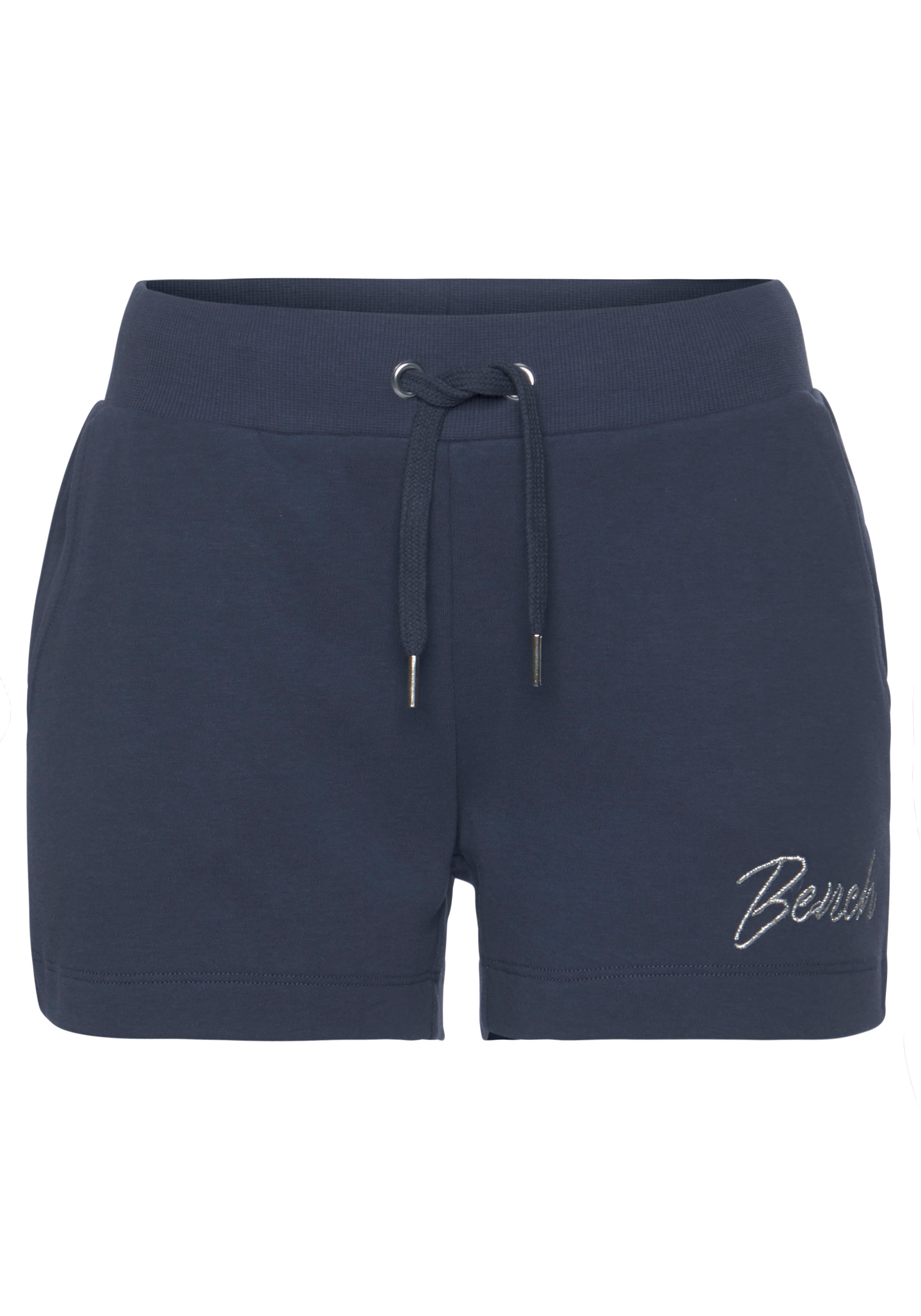 Bench. Loungewear Sweatshorts, mit glänzender Logostickerei, Loungewear, Loungeanzug