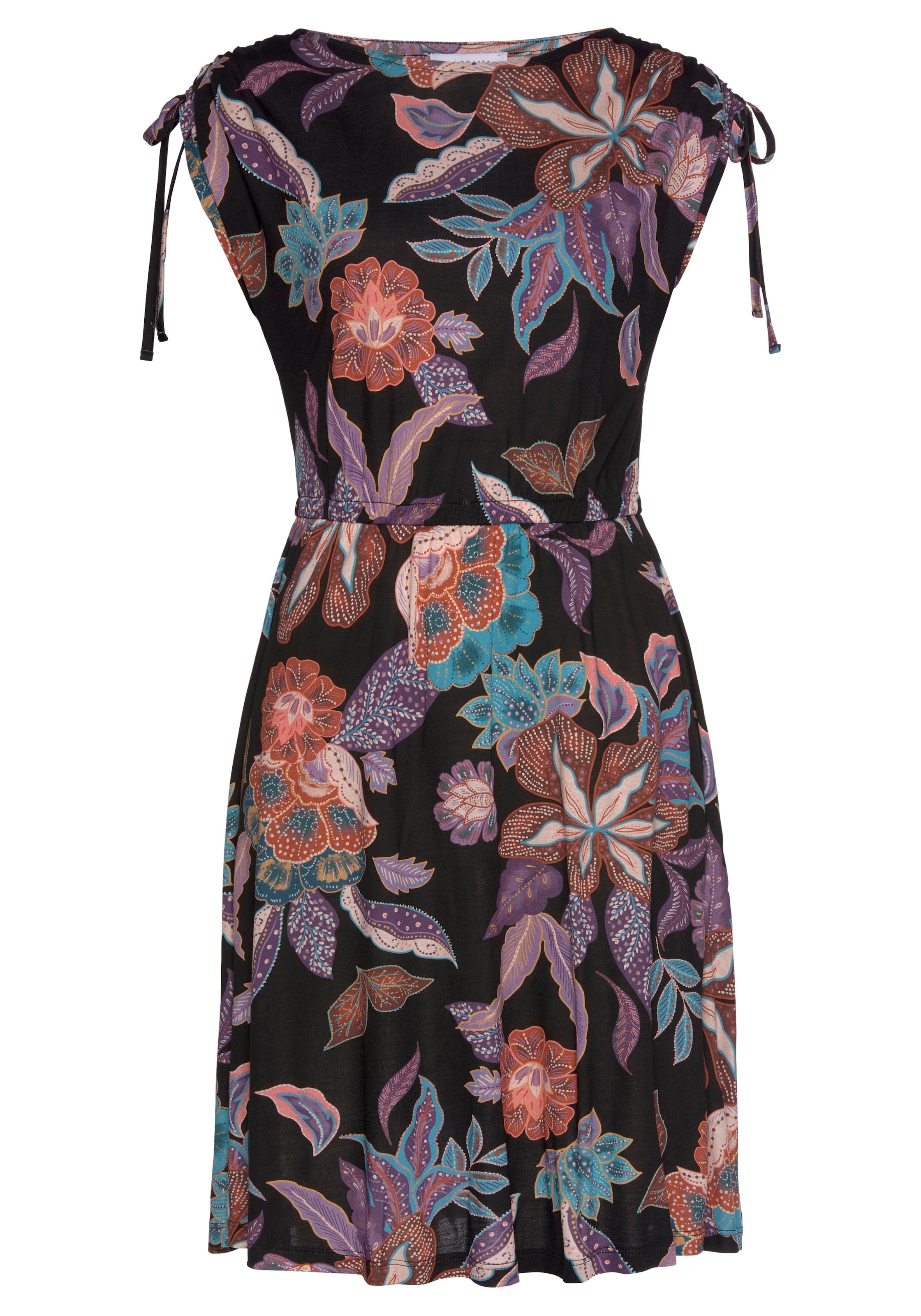 & mit kaufen Vivance Lingerie | Blumendruck Jerseykleid, großem online » LASCANA Unterwäsche Bademode,