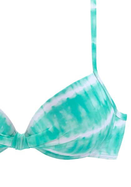 s.Oliver Bügel-Bikini-Top »Enja«, mit wattierten Cups und Batikdruck