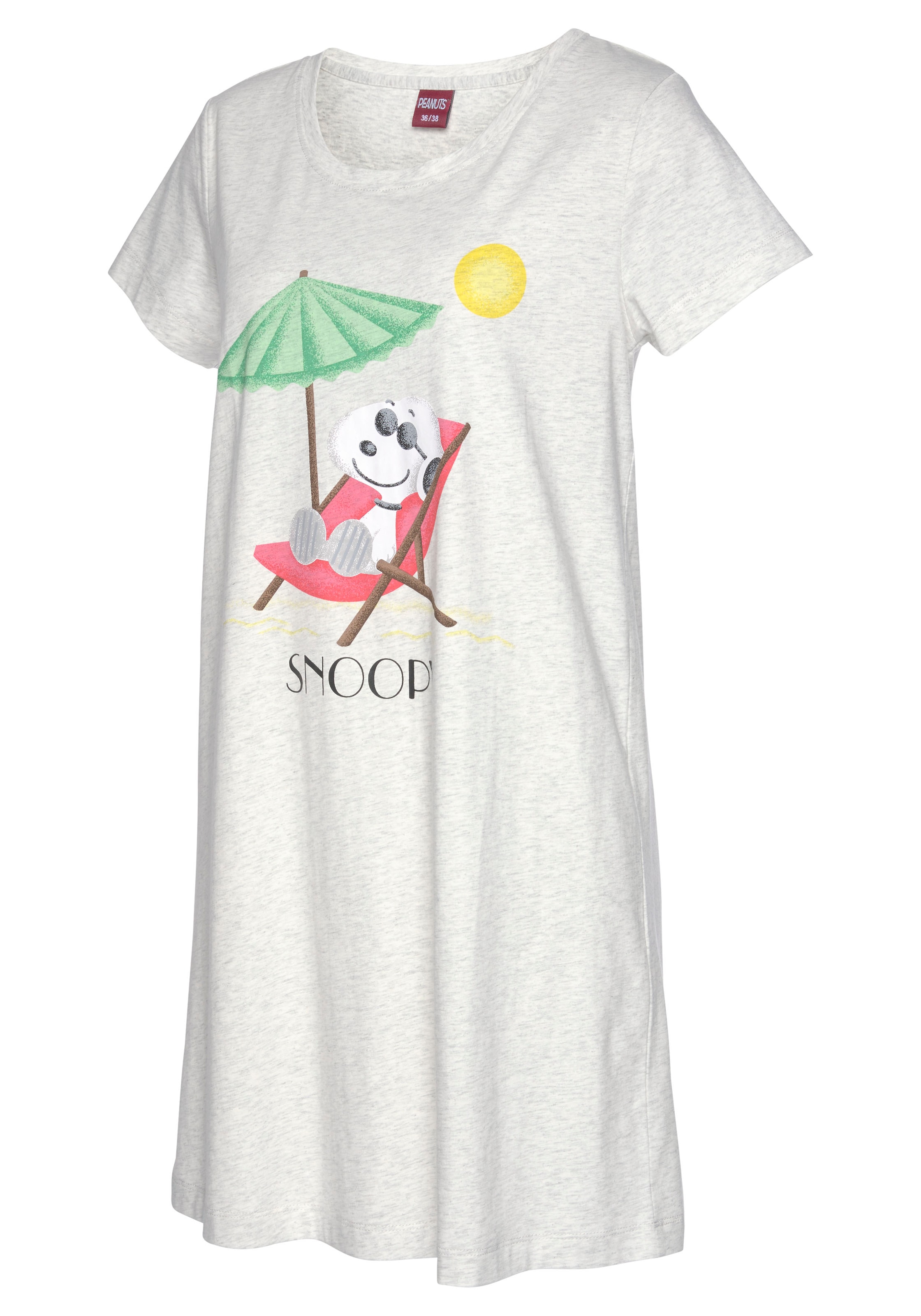 » Unterwäsche LASCANA Sleepshirt, Bademode, & online Snoopy-Druck | mit kaufen zum Lingerie Wohlfühlen Peanuts