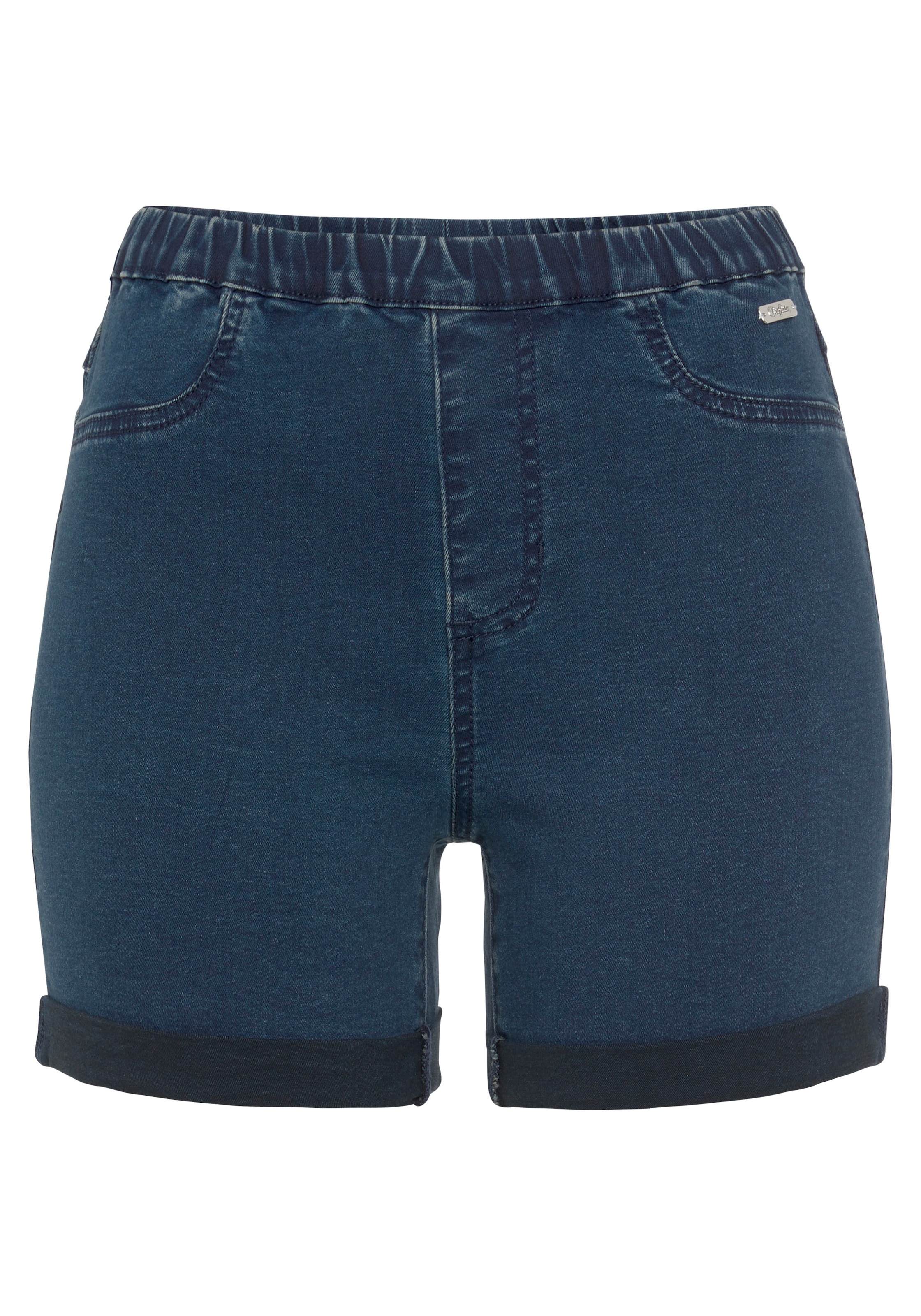 Buffalo Shorts, in elastischem Denim mit zwei Gesäßtaschen