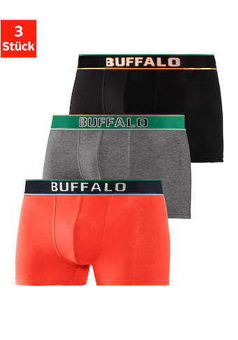 Buffalo Boxer, (Packung, 3er-Pack), Webbund im College Design