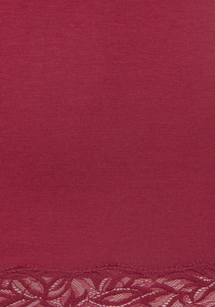 LASCANA Unterhemd, (Packung, 2 St., 2er-Pack), mit floraler Spitze, Spaghettiträger-Top, Spitzen-Top