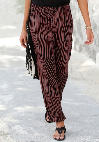 LASCANA Strandhose, mit Zebradruck