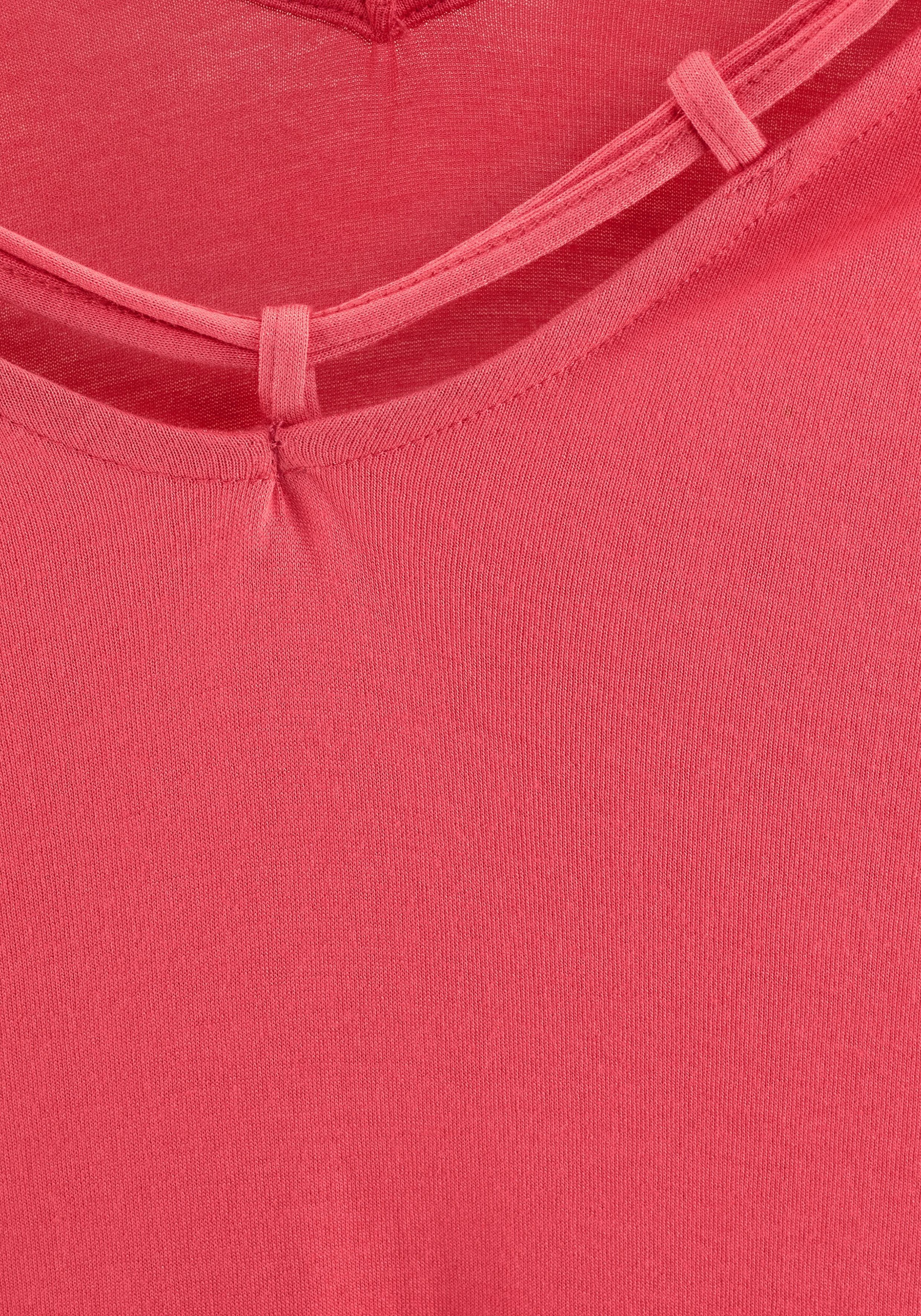 online & LASCANA | Ausschnitt Unterwäsche am T-Shirt, Bademode, » mit s.Oliver kaufen Zierbändern Lingerie
