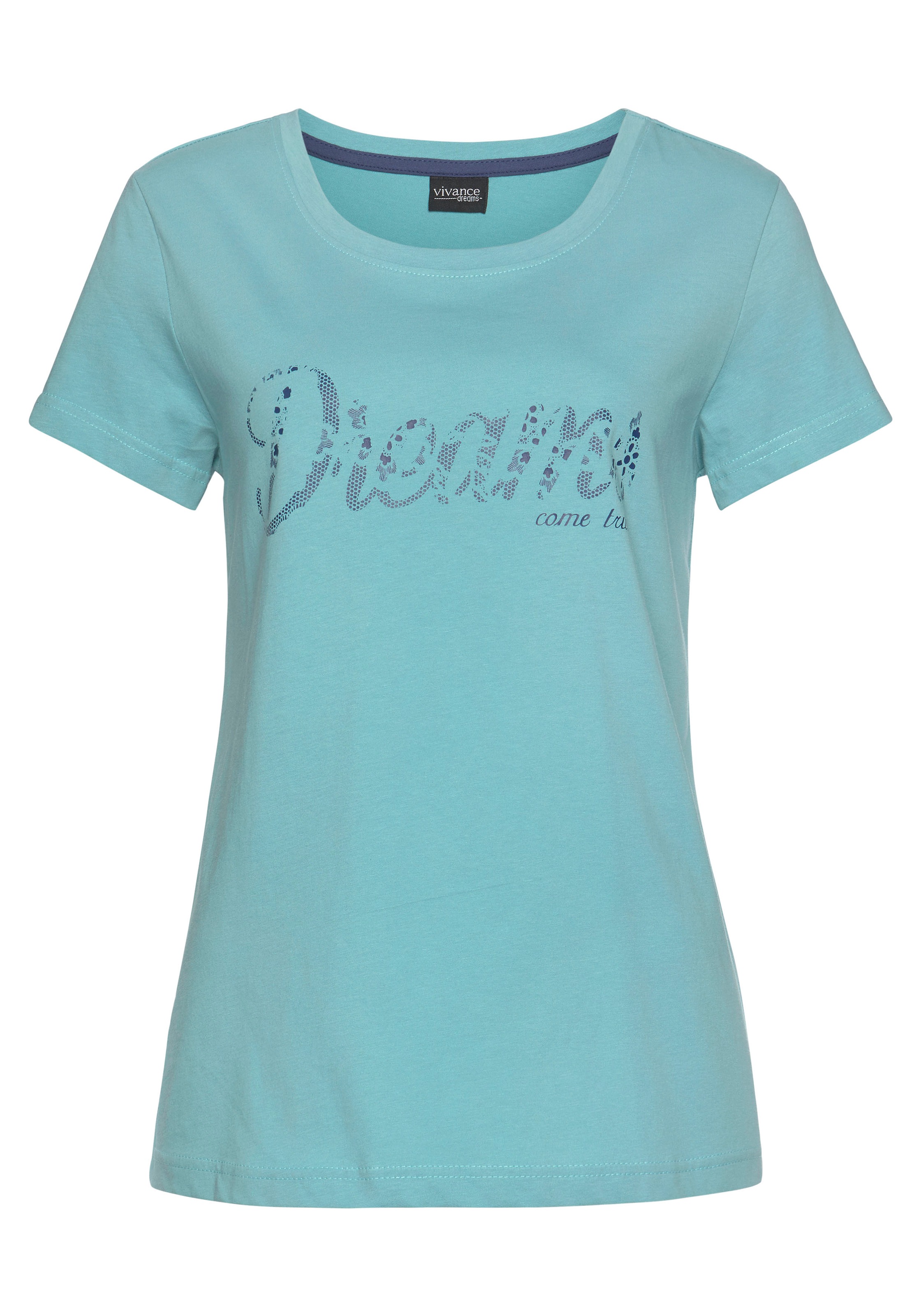 Vivance Dreams Pyjama, (Set, 3 Unterwäsche mit online Frontschriftzug » Bademode, kaufen Lingerie & LASCANA | tlg.)