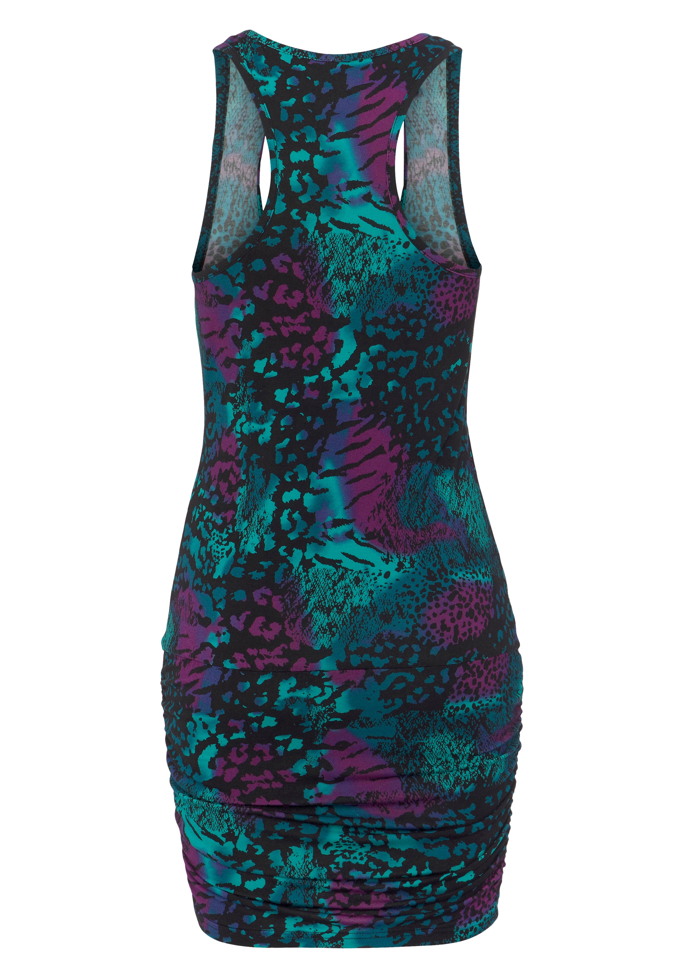 LASCANA Druckkleid, aus Jerseyqualität im Animal-Look, kurzes Sommerkleid, Strandkleid