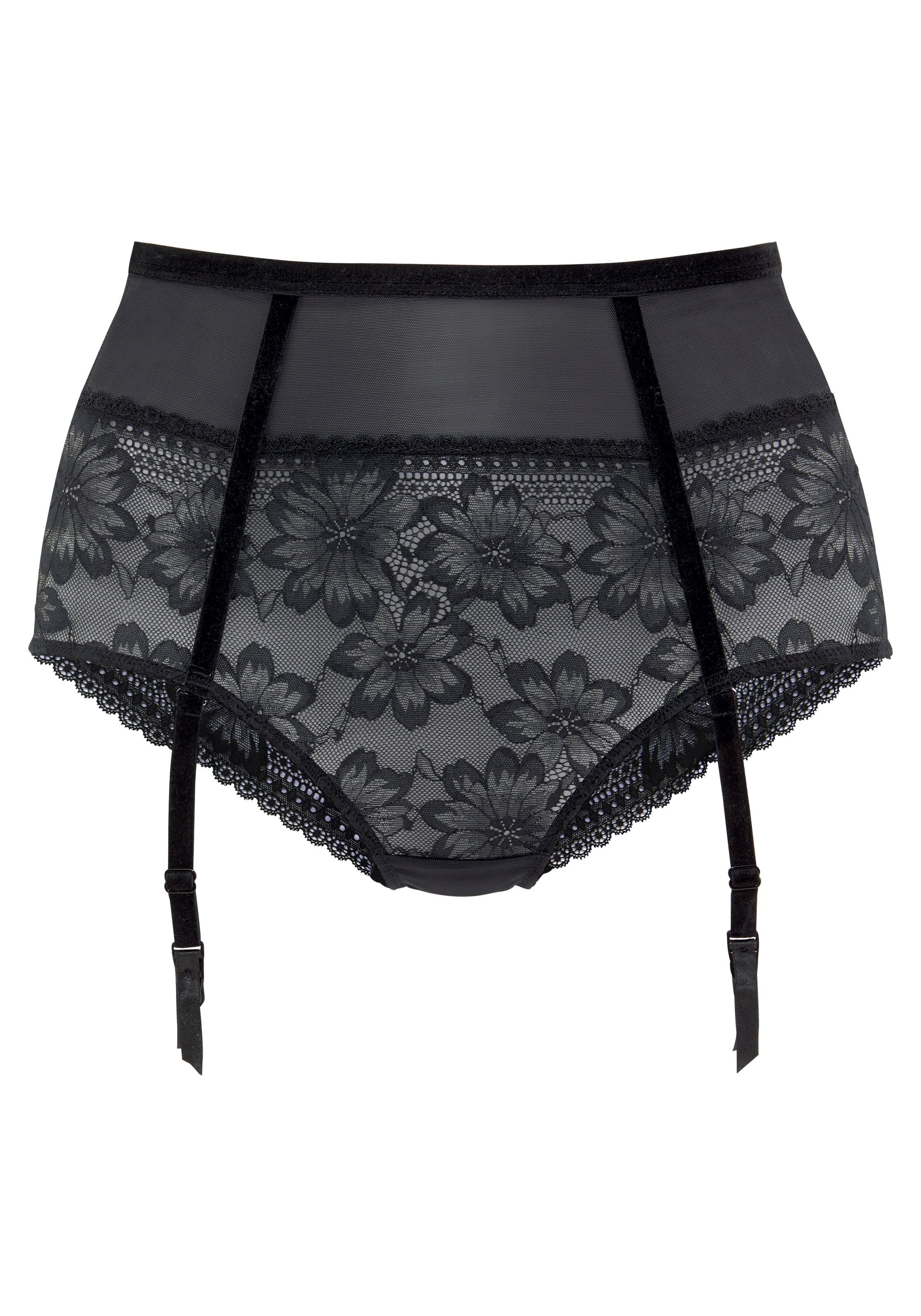 mit »Seduction«, Lingerie » petite High-Waist-Slip abnehmbaren gold Strapsen kaufen fleur Bademode, & | Unterwäsche LASCANA online