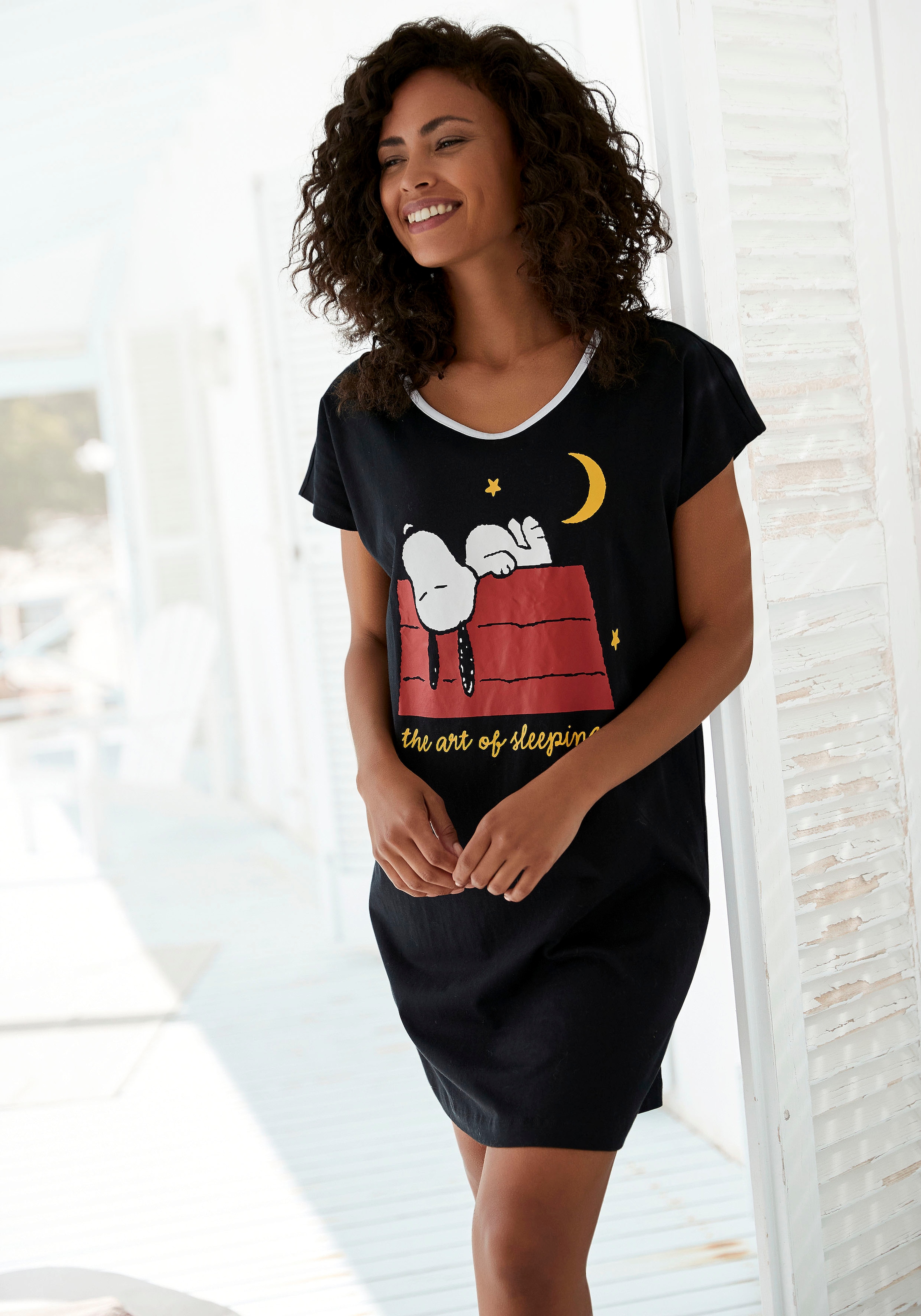 & » Bademode, Lingerie LASCANA Unterwäsche | Snoopy mit Nachthemd, Peanuts online Druckmotiv kaufen
