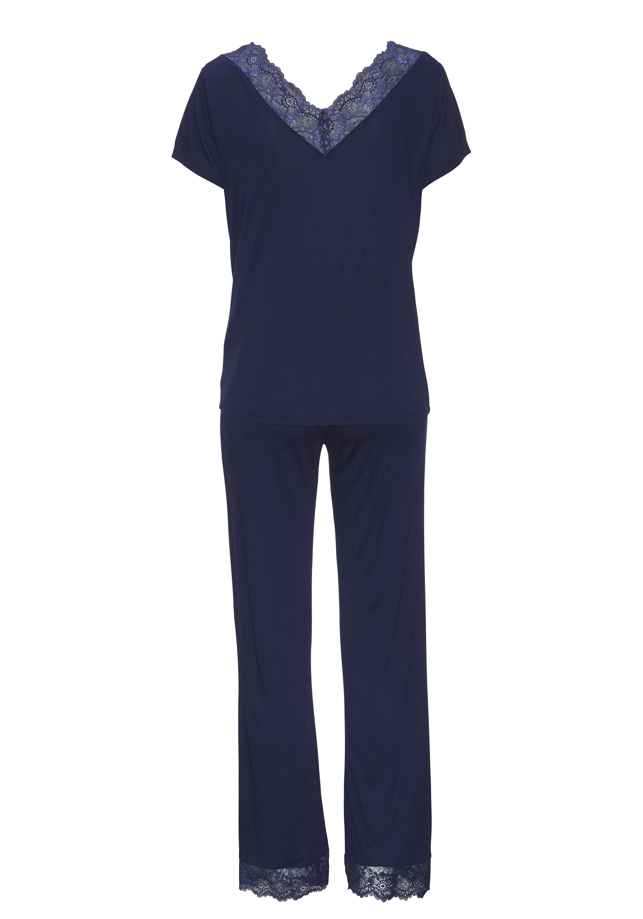 LASCANA Pyjama, (2 tlg., 1 Stück), mit Spitzendetails » LASCANA | Bademode,  Unterwäsche & Lingerie online kaufen | Pyjama-Sets
