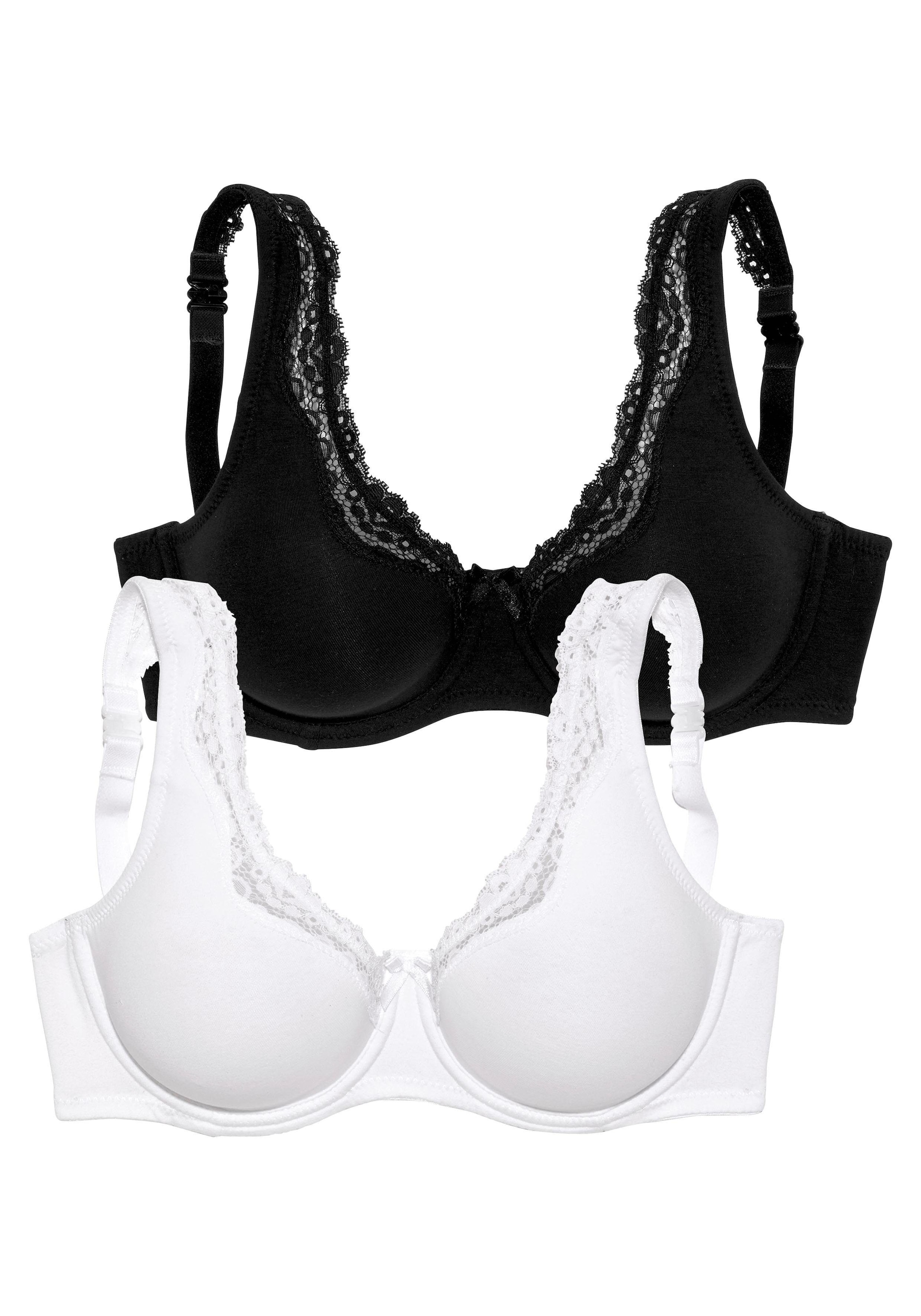 petite fleur Bügel-BH, (Packung, 2 Stück), mit Tragevariante Neckholder, Basic  Dessous » LASCANA