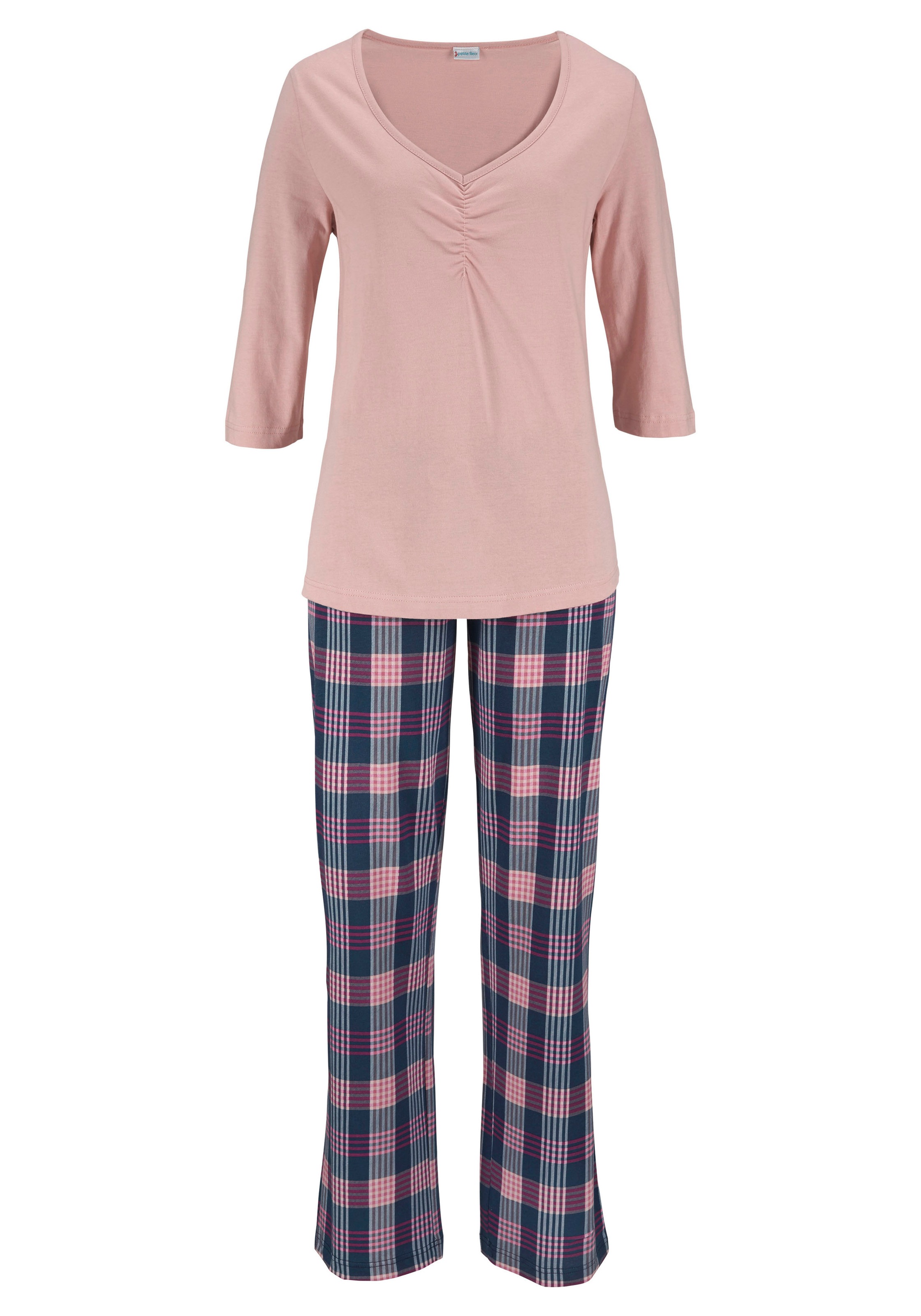 Muster Pyjama, Unterwäsche 1 Stück), & tlg., » (2 mit online Dreams Lingerie kaufen Bademode, Karo Vivance LASCANA |
