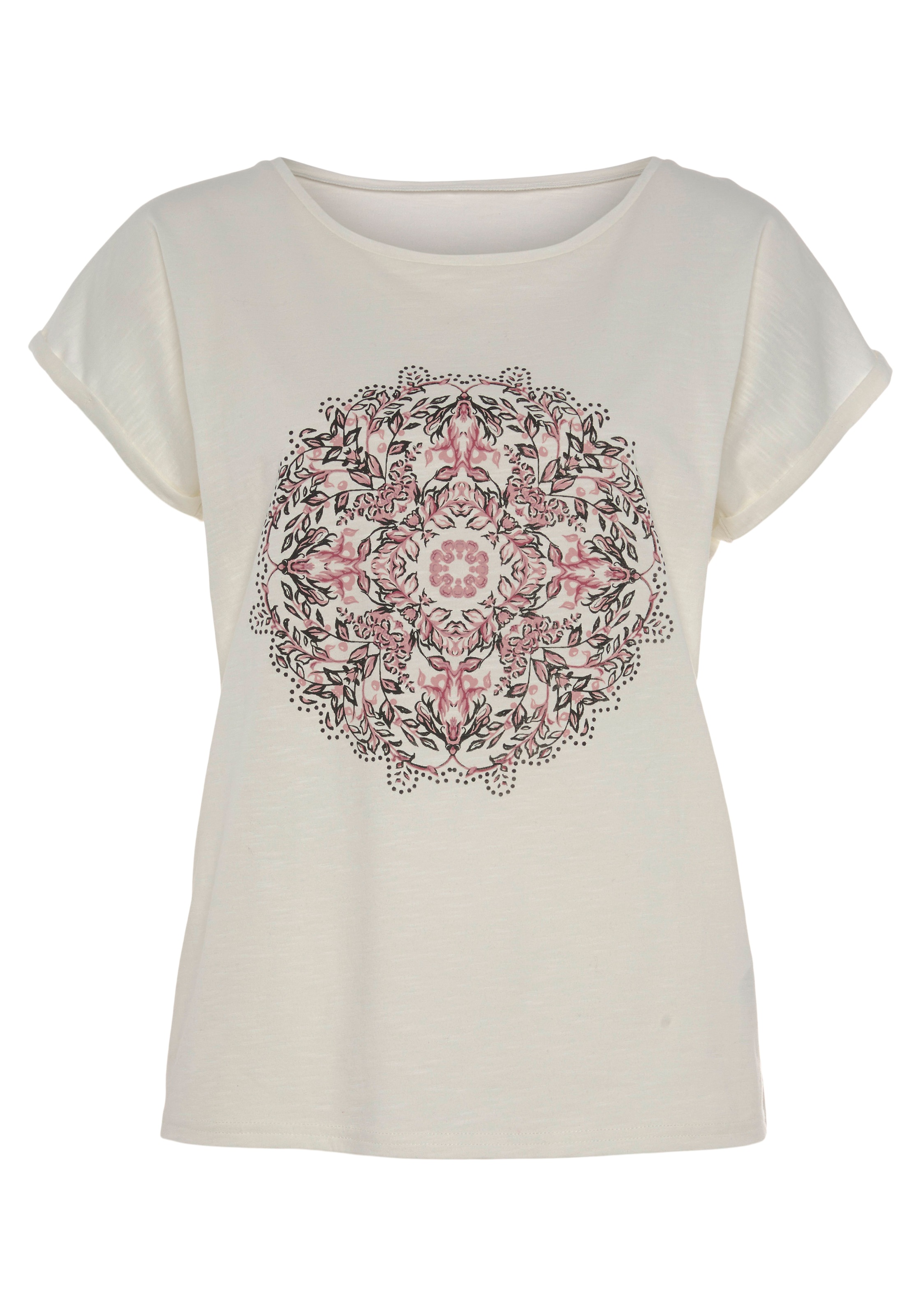 & Frontdruck | kaufen T-Shirt, Vivance mit » Lingerie online LASCANA Bademode, modischem Unterwäsche