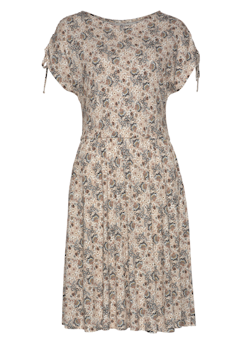 Vivance Jerseykleid, mit Blümchendruck, lockeres Sommerkleid, Strandkleid