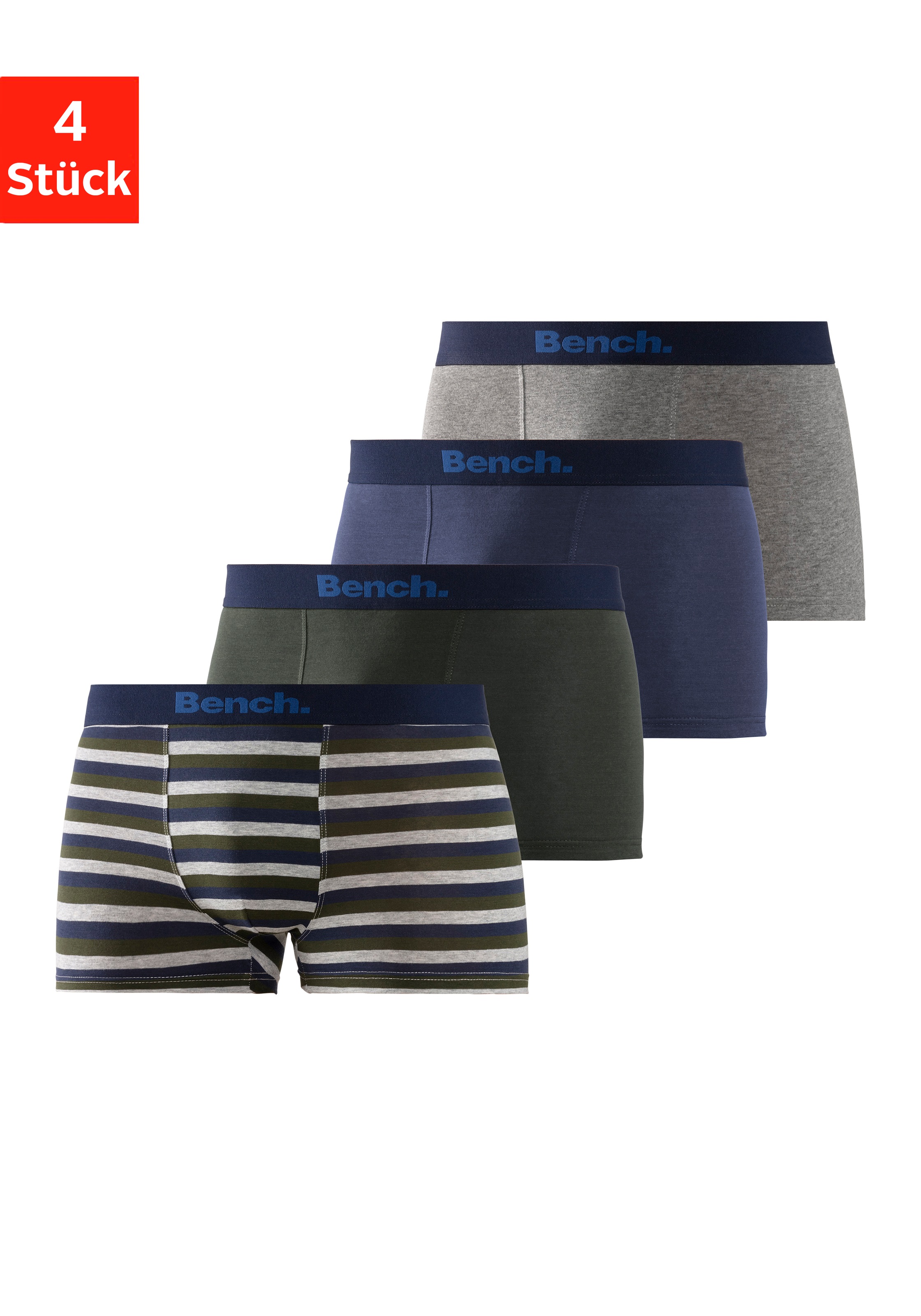 Bench. Boxer »Boxershorts für Herren«, (Packung, 4 St.), aus Baumwoll-Mix