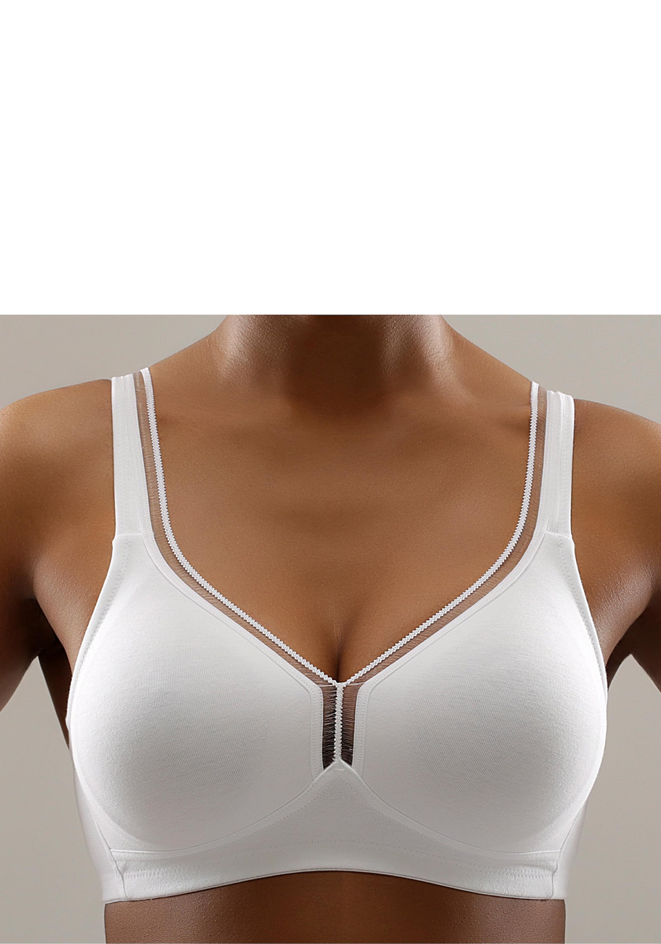 Damen Sport Bustier Push Up BH Bügelloser Keine Spuren Bra