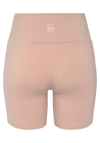 LASCANA Shorts, mit breitem Bündchen und Logodruck