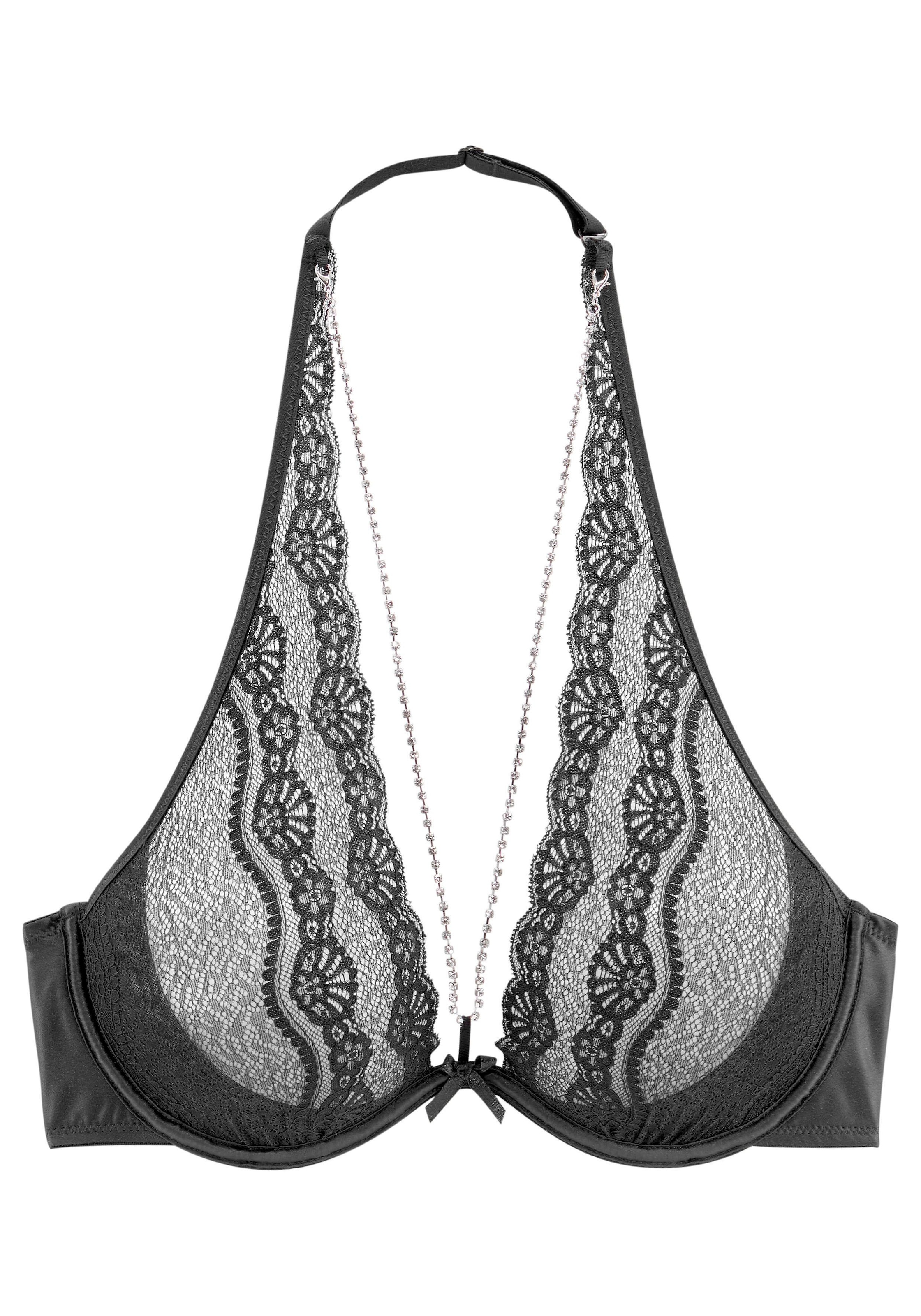 LASCANA Belle Affaire Neckholder-BH, abnehmbarer Strasskette, Dessous & LASCANA Unterwäsche sexy » Lingerie kaufen Bademode, mit online 