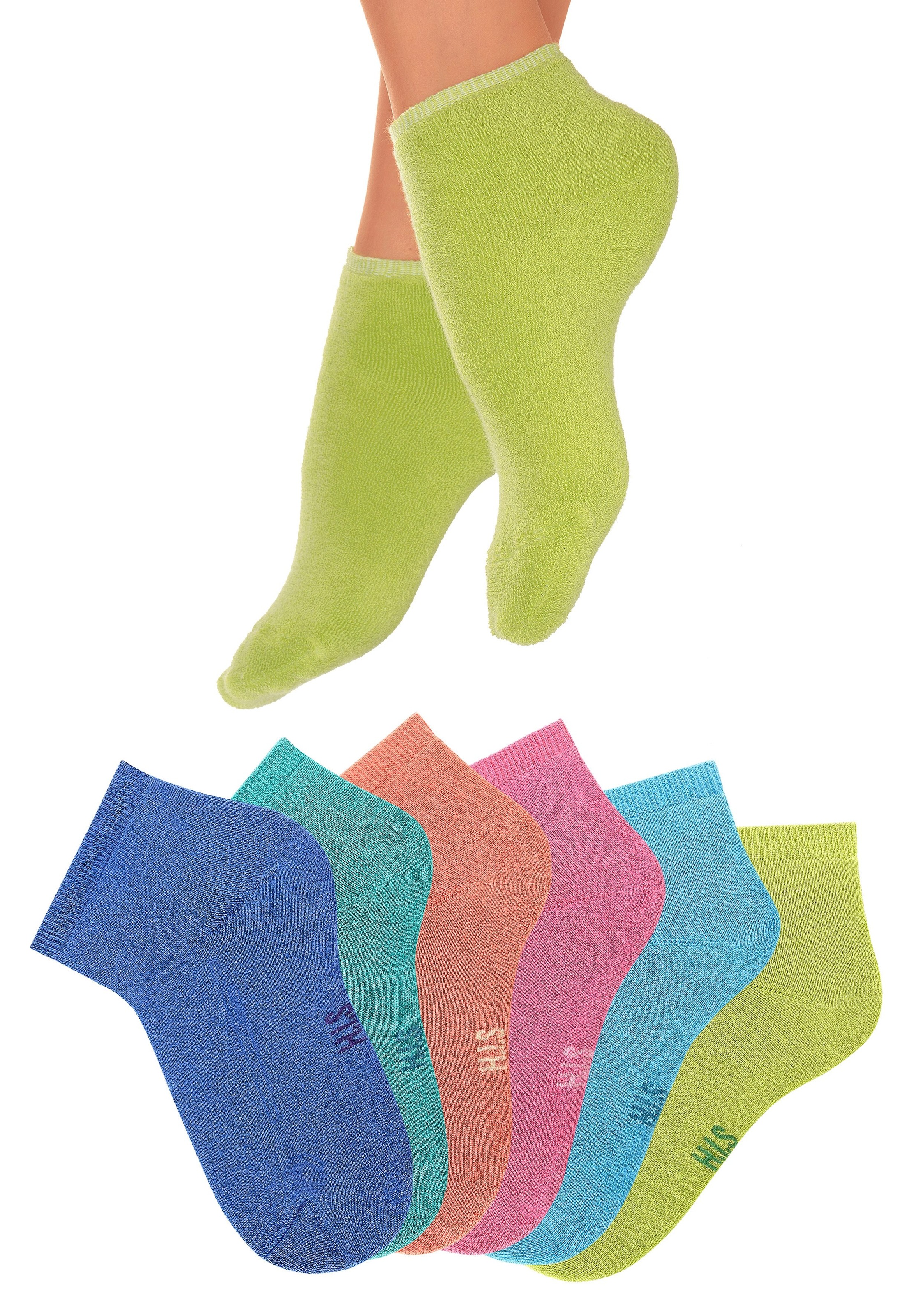 H.I.S Kurzsocken, (Set, 6 Paar), mit kuscheligem Innenfrottee