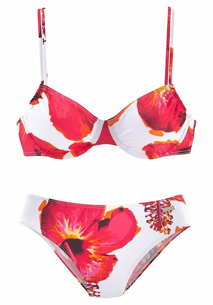 LASCANA Bügel-Bikini, mit plakativem Blütenprint