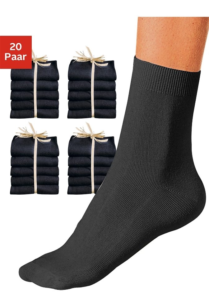 Go in Socken, (Packung, 20 Paar), in der Großpackung